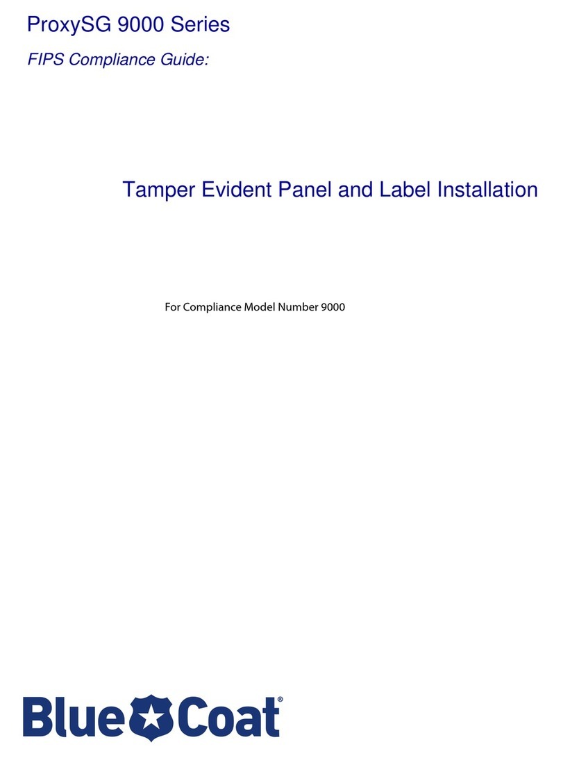 Blue Coat ProxySG 9000 Series COMPLIANCE GUIDE