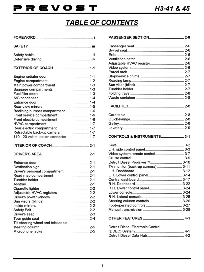 PREVOST H3-41 User manual