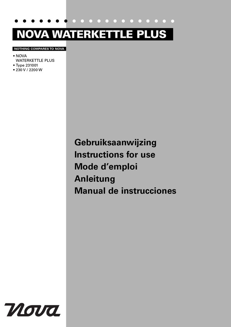 Nova WATERKETTLE PLUS Instructions for use