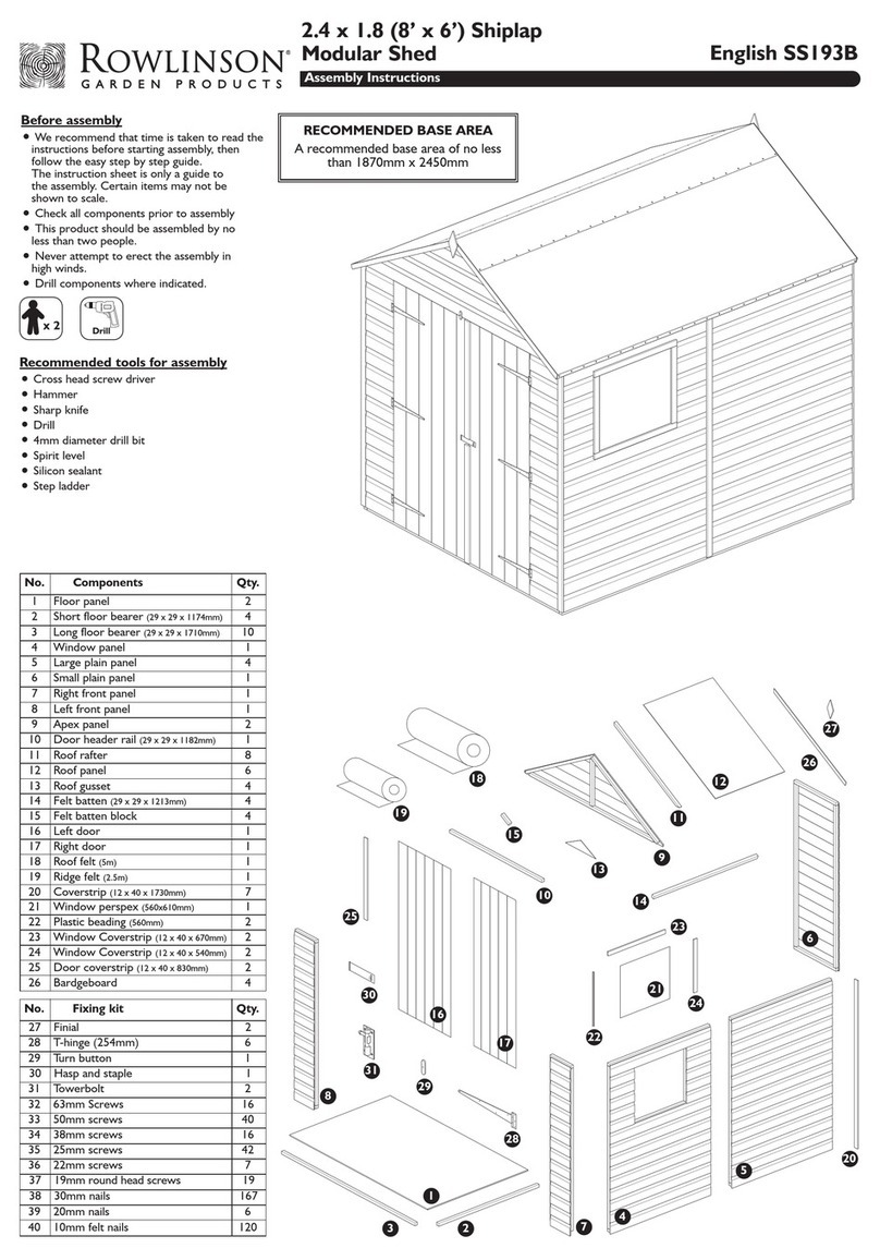 Rowlinson Garden Products SS193B User manual Rowlinson Garden Products SS193B User manual