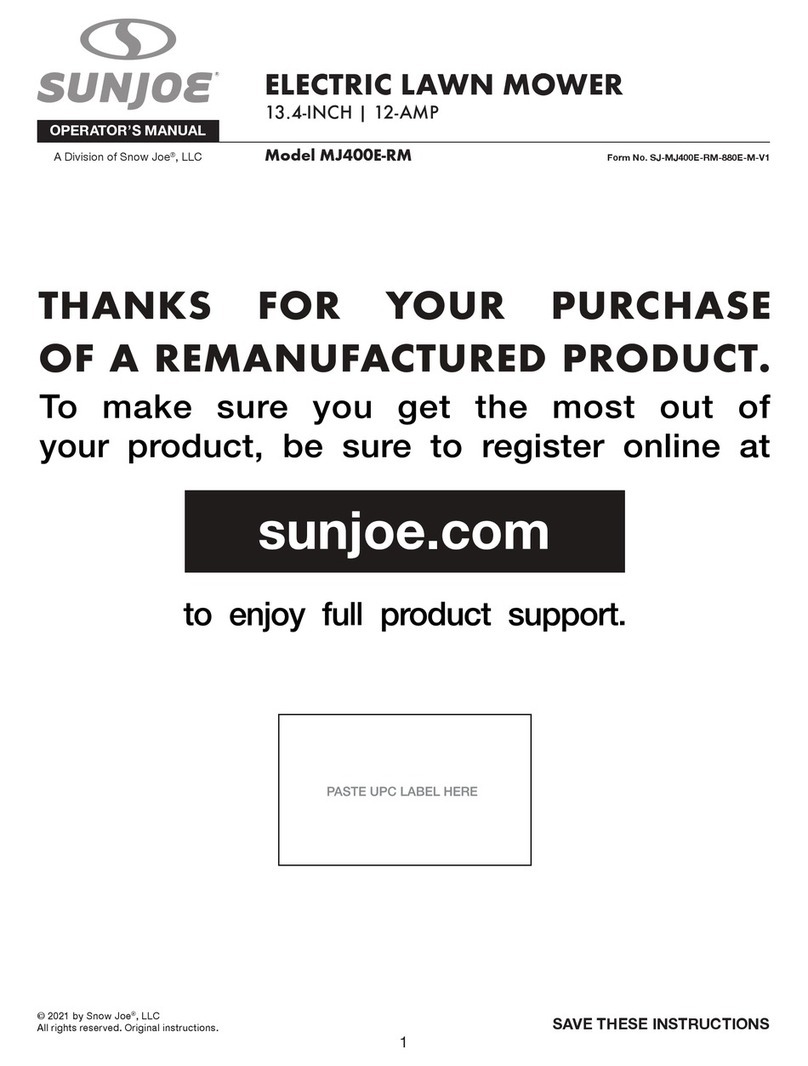 sunjoe MJ400E-RM Operator's manual