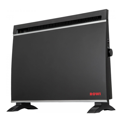 Rowi HGK 1500/2/1 Basic operating instructions
