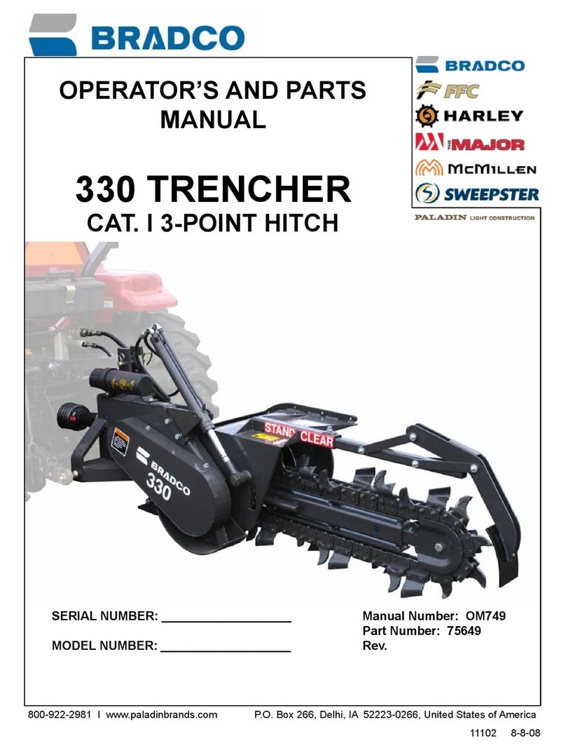 Bradco 330 Operator and parts manual