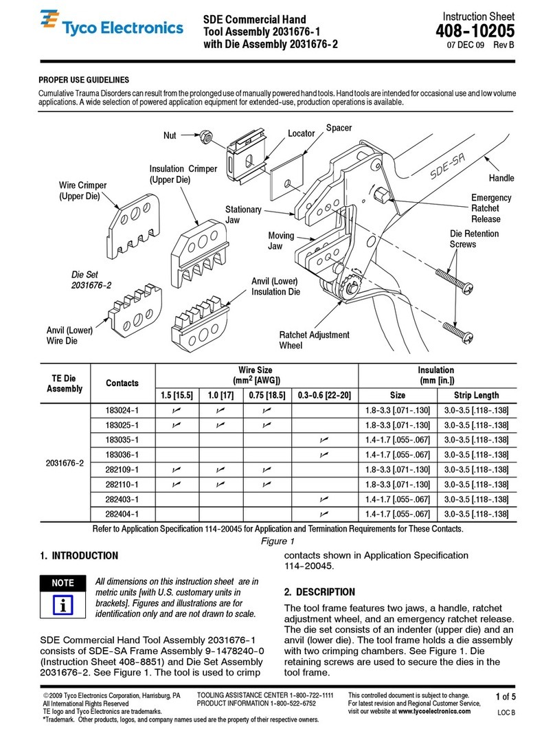 Tyco Electronics 408-10205 User manual