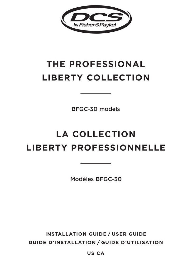 DCS THE PROFESSIONAL LIBERTY COLLECTION BFGC-30... installation guide DCS THE PROFESSIONAL LIBERTY COLLECTION BFGC-30... installation guide