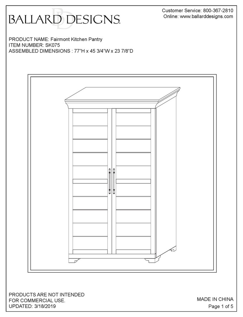 Ballard Designs SK075 User manual Ballard Designs SK075 User manual