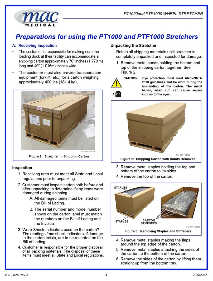Mac Medical PTF1000 Preparations for Using