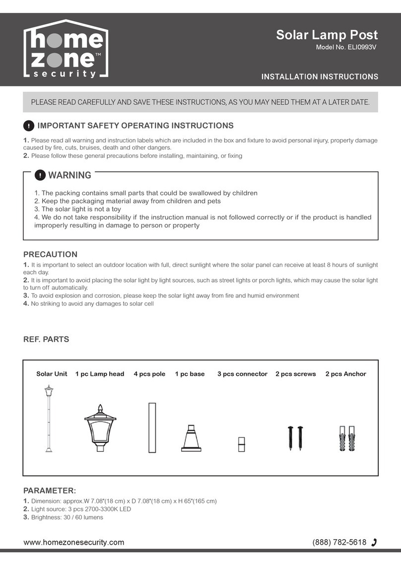 Home Zone Security ELI0993V User manual Home Zone Security ELI0993V User manual