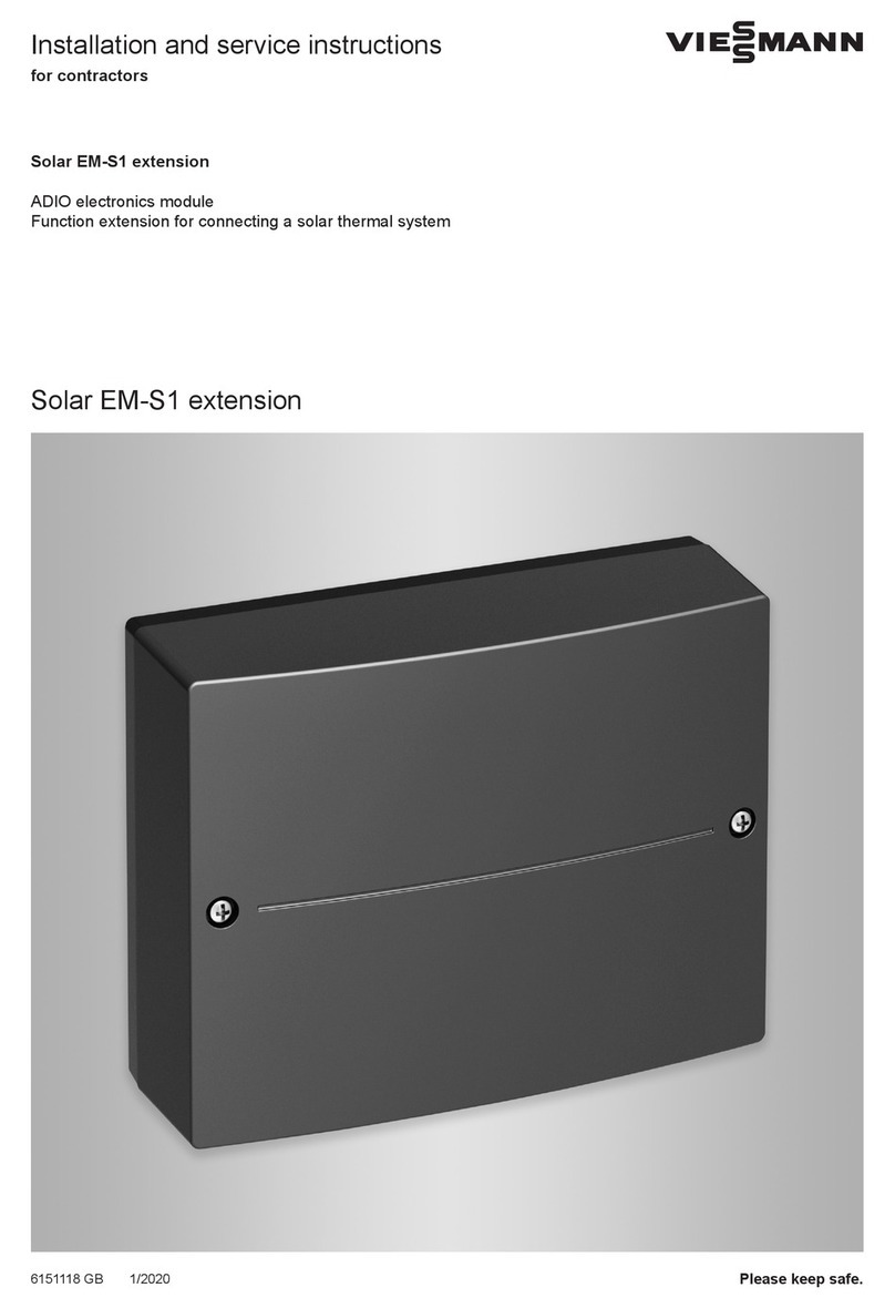 Viessmann EM-S1 Installation and service instructions for contractors Viessmann EM-S1 Installation and service instructions for contractors
