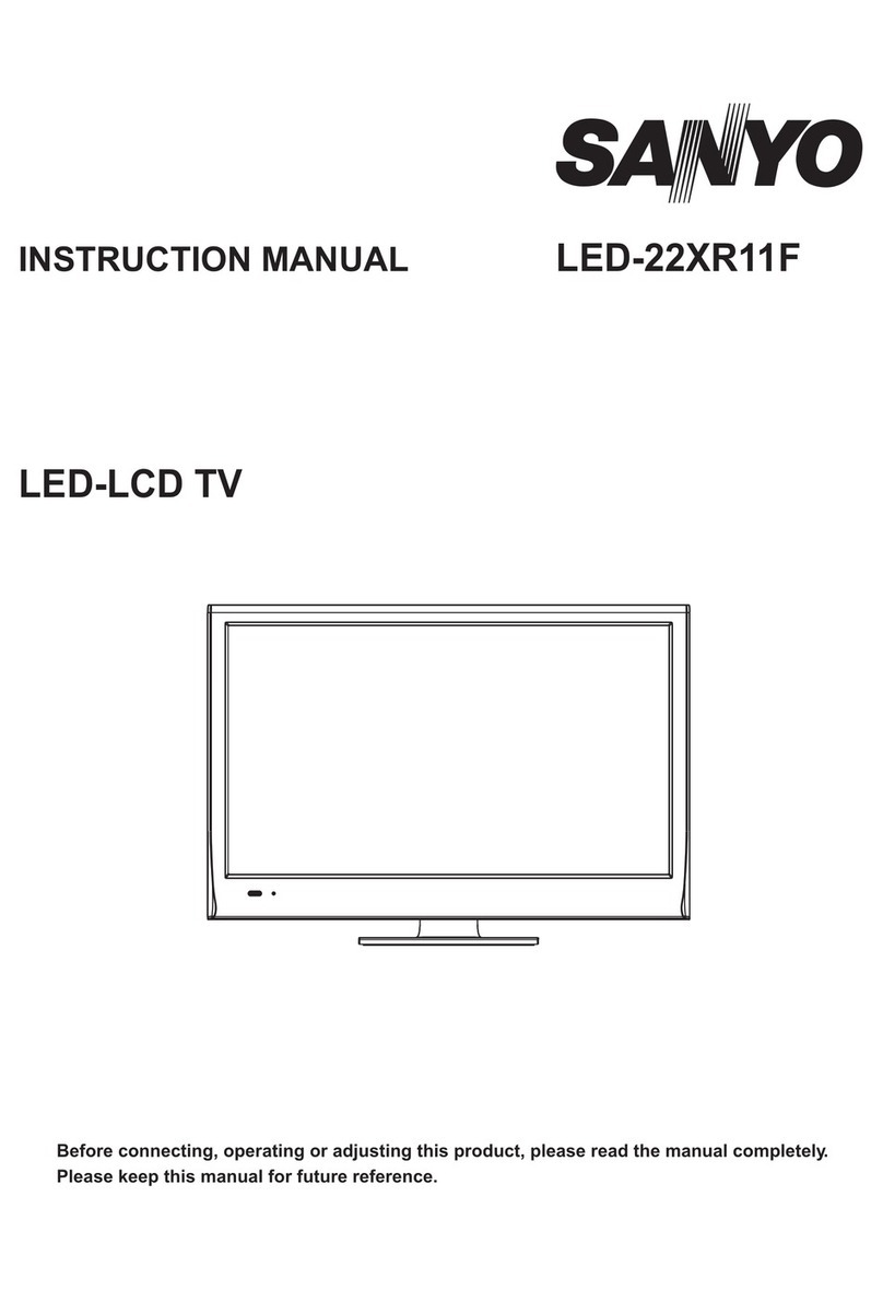 Sanyo LED-22XR11F User manual Sanyo LED-22XR11F User manual