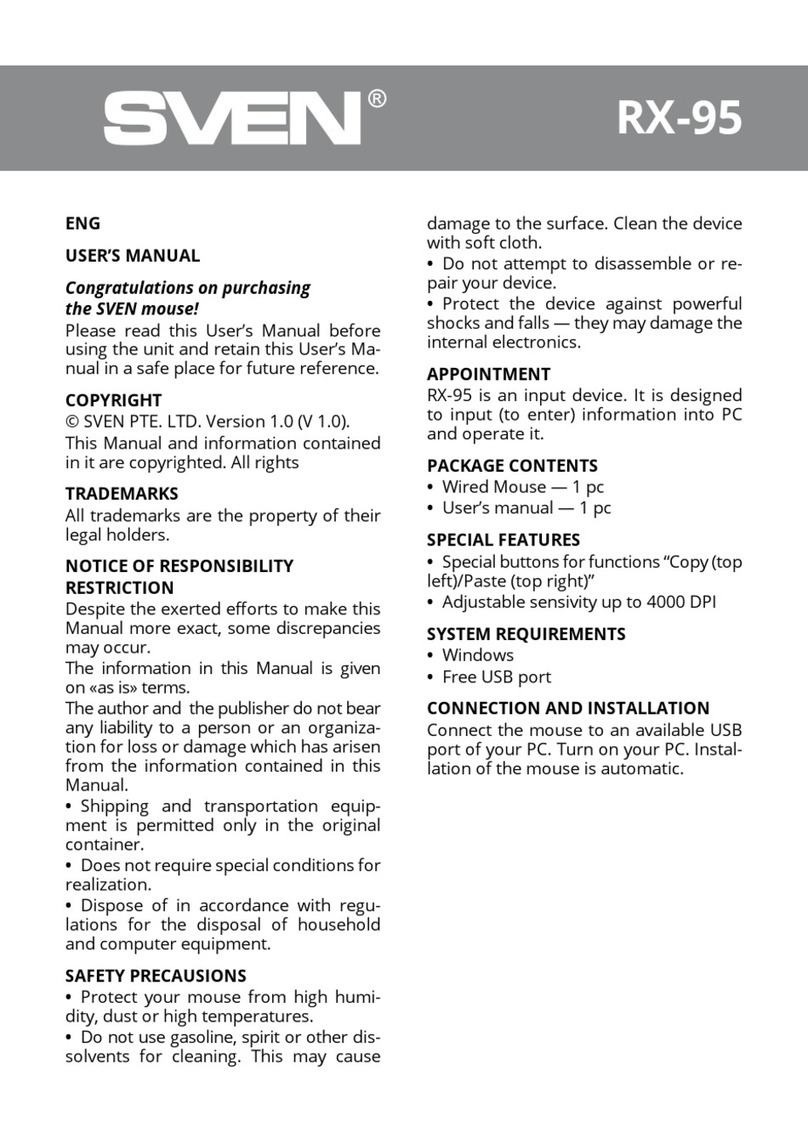 Sven RX-95 user manual