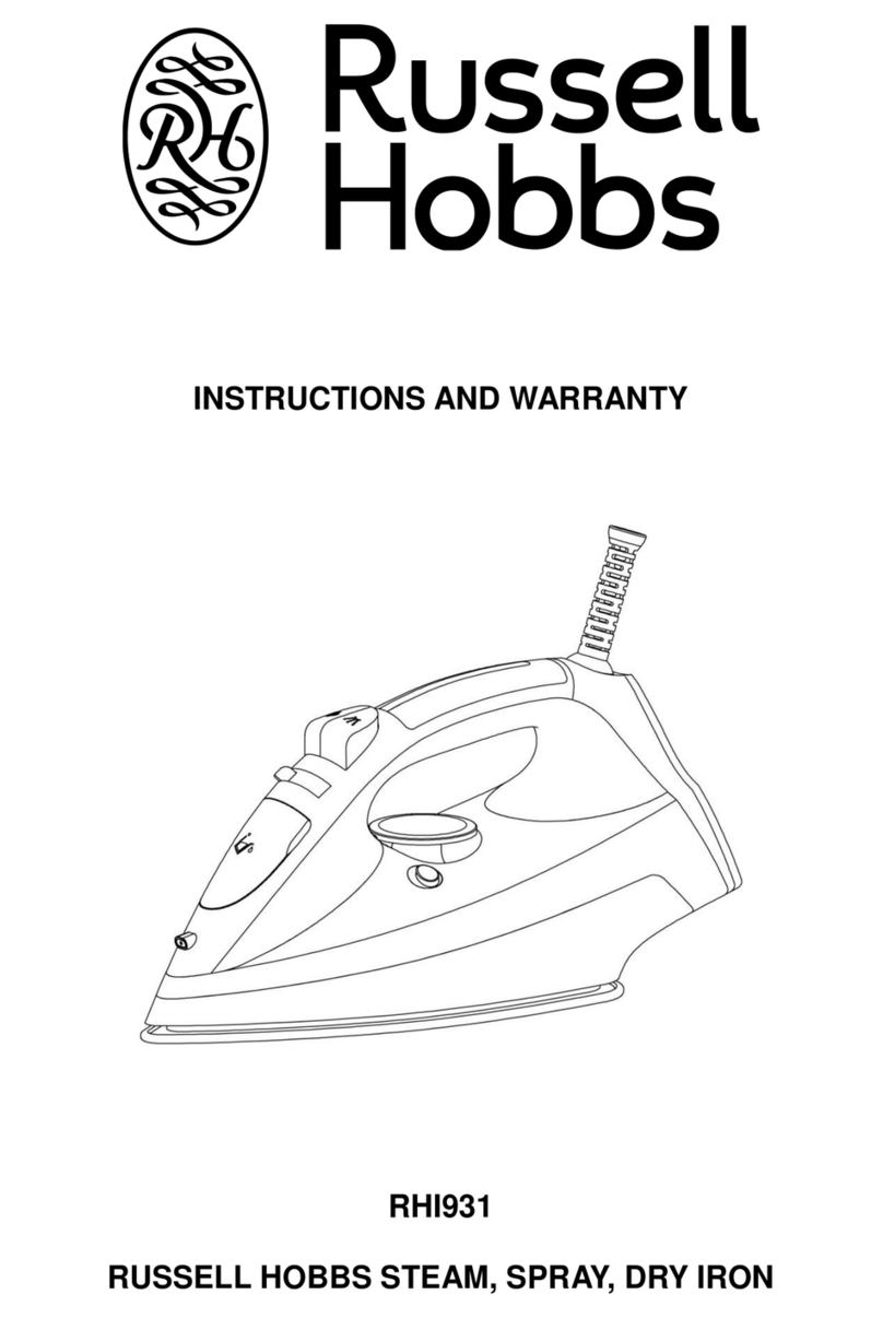 Russell Hobbs RHI931 Instructions and warranty