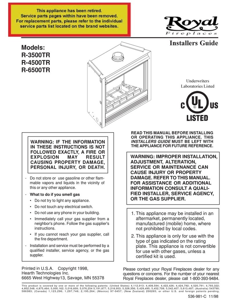 Royal R-3500TR Installer's guide