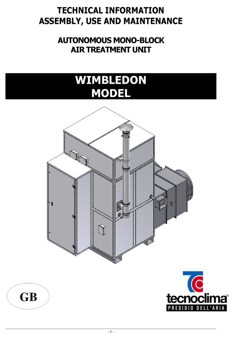 Tecnoclima WIMBLEDON 145 TECHNICAL INFORMATION ASSEMBLY, USE AND MAINTENANCE INSTRUCTIONS Tecnoclima WIMBLEDON 145 TECHNICAL INFORMATION ASSEMBLY, USE AND MAINTENANCE INSTRUCTIONS