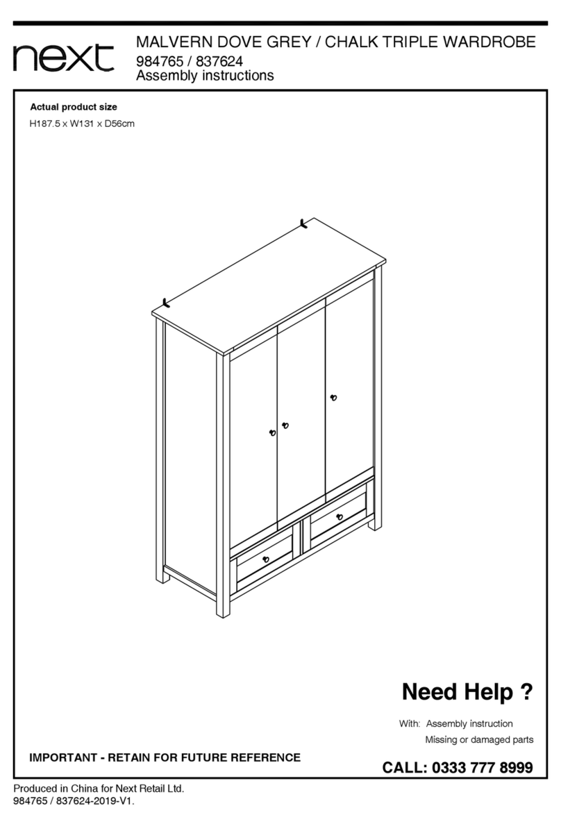 Next MALVERN 984765 Assembly instructions