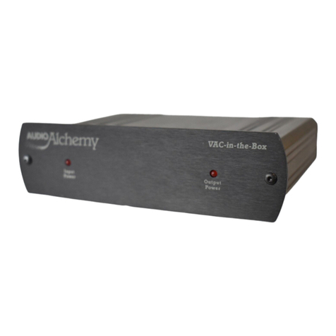 Audio Alchemy VAC-in-the-BOX User manual