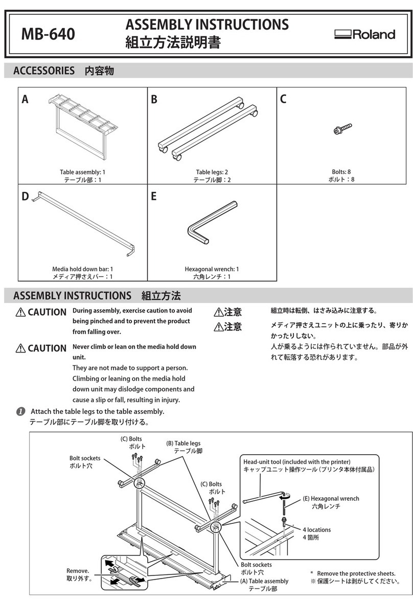 Roland MB-640 User manual