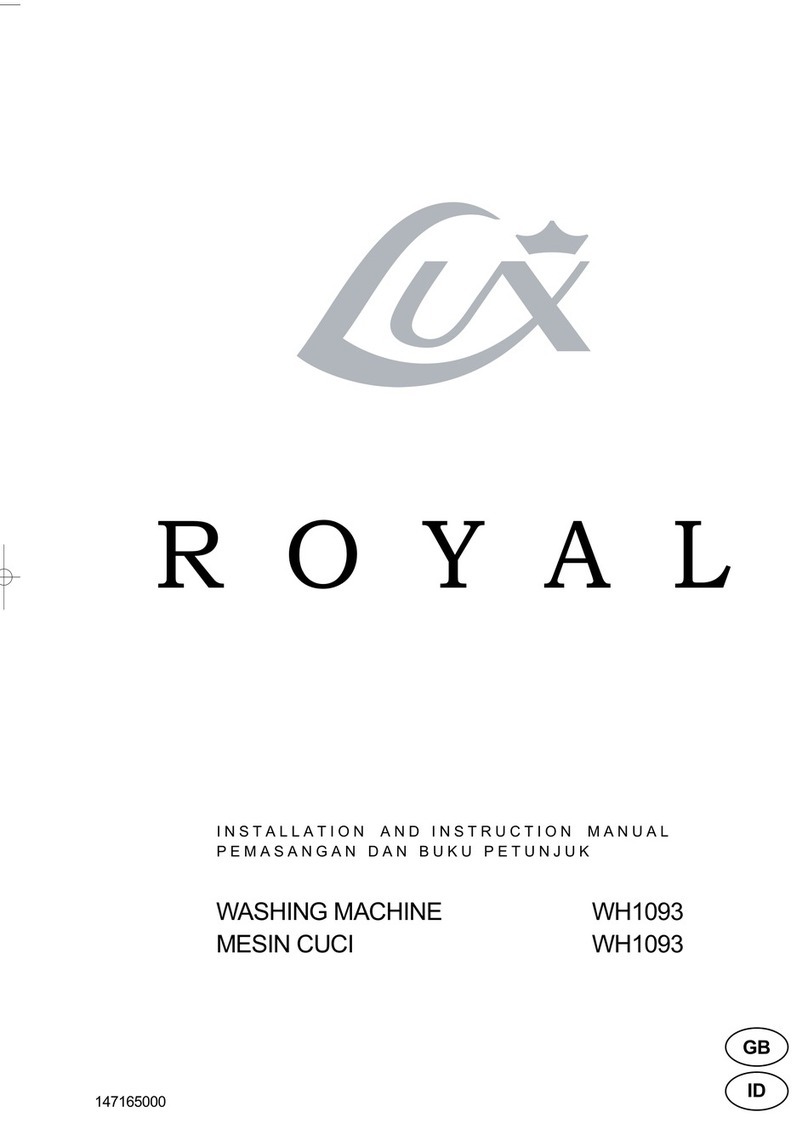 Royal WH1093 Installation and instruction manual