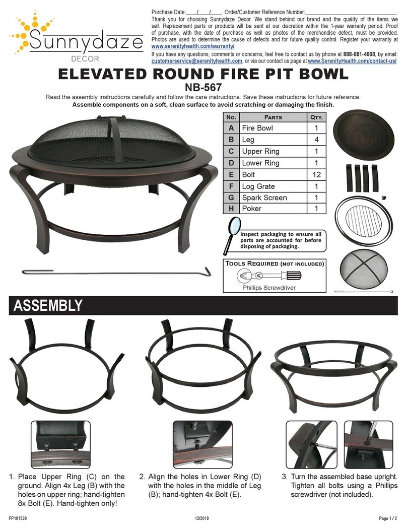 Sunnydaze Decor NB-567 User manual