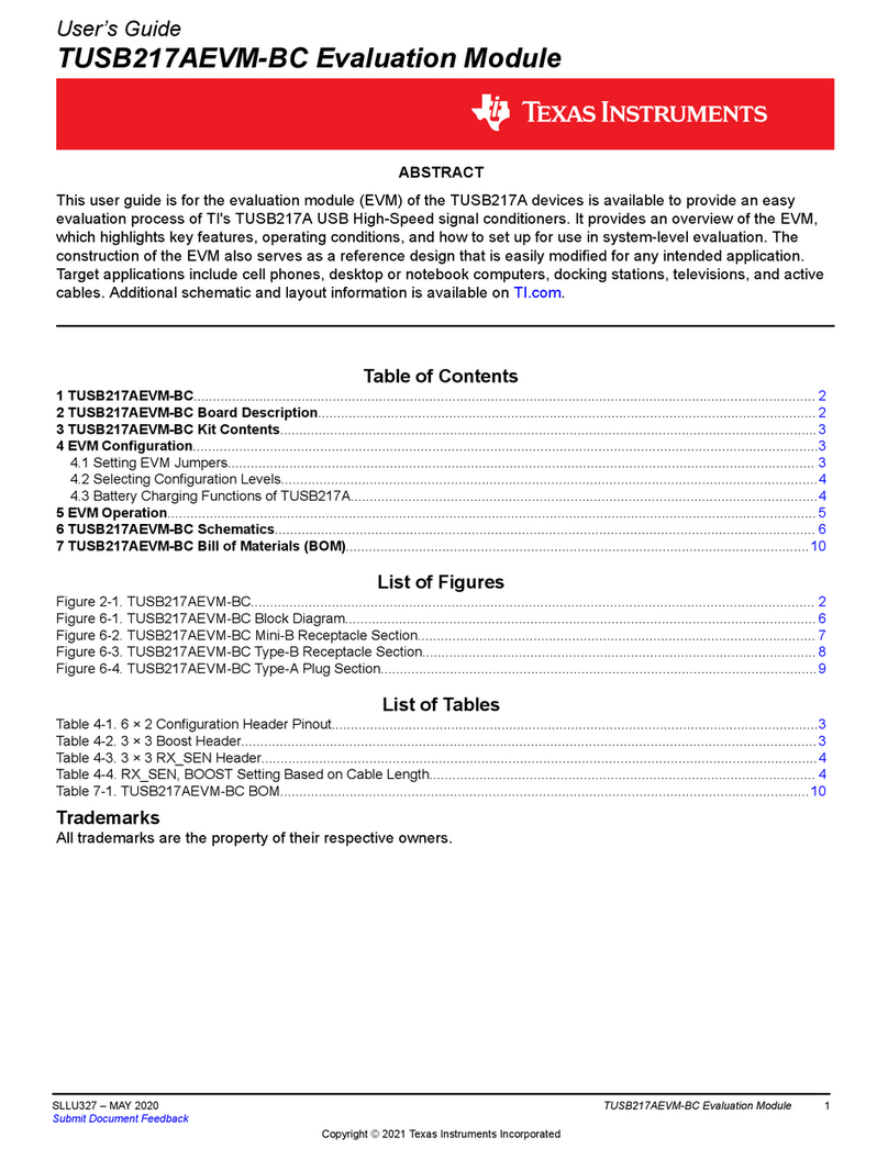 Texas Instruments TUSB217AEVM-BC User manual
