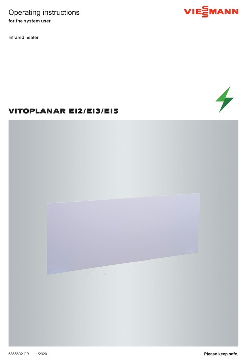 Viessmann VITOPLANAR EI2 Operating Instructions for the System User Viessmann VITOPLANAR EI2 Operating Instructions for the System User