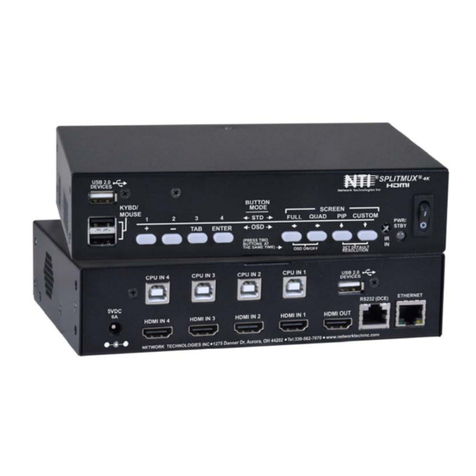 NTI SPLITMUX-USB4K-4RT User manual