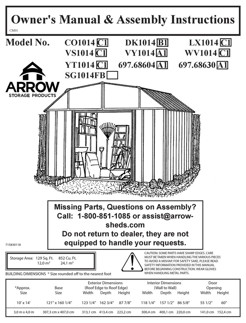 Arrow SG1014FB Series Use and care manual Arrow SG1014FB Series Use and care manual