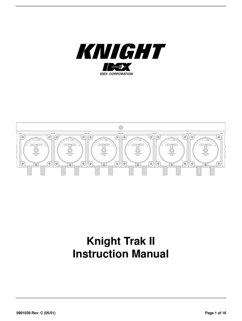 Idex Knight Trak II KTL-6503 User manual