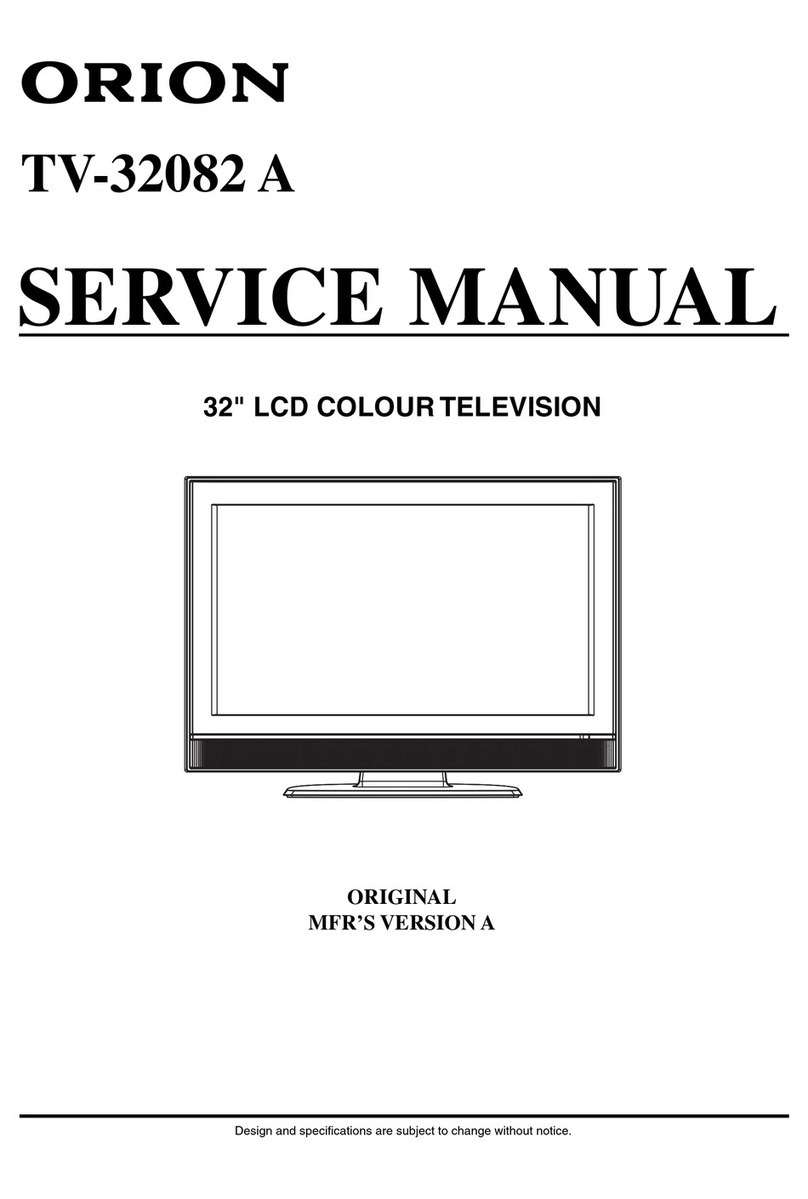 Orion TV-32082 A Service manual