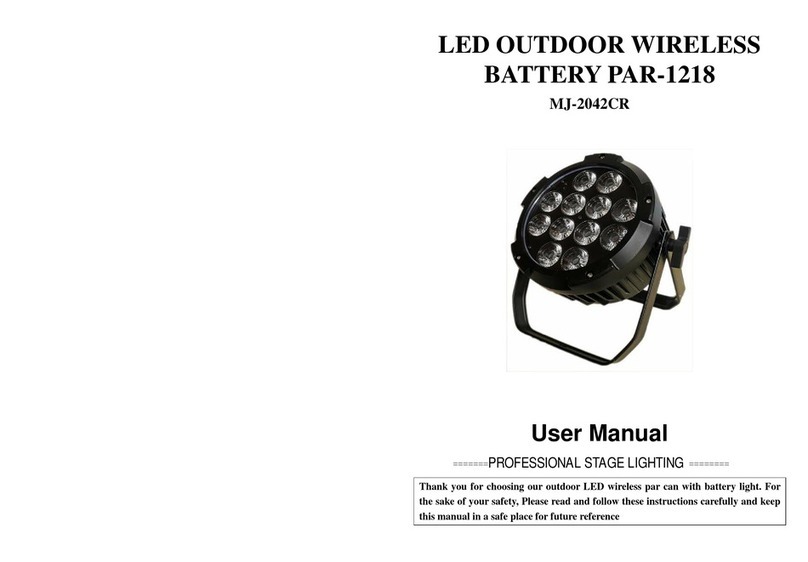 MJ LED LIGHTNING MJ-2042CR User manual