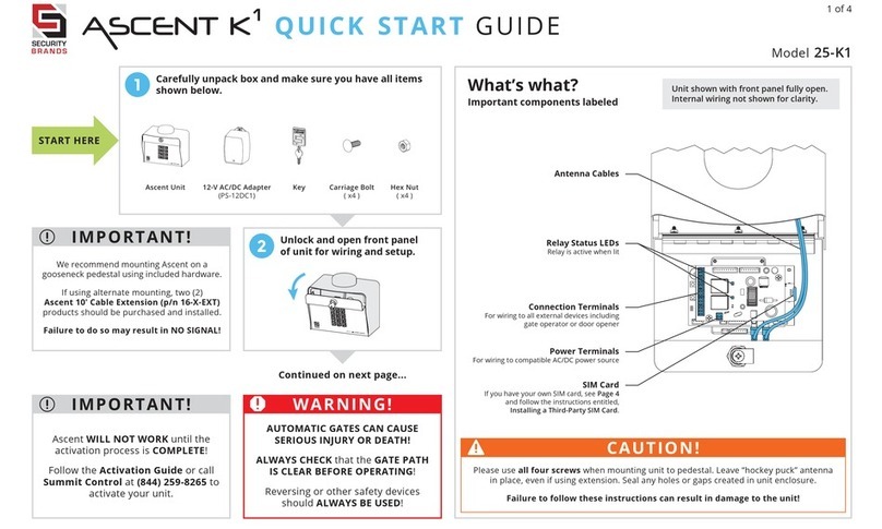 Ascent 25-K1 User manual