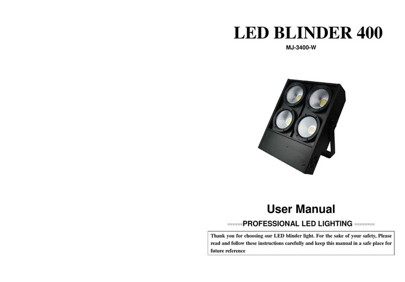 MJ LED LIGHTNING MJ-3400-W User manual