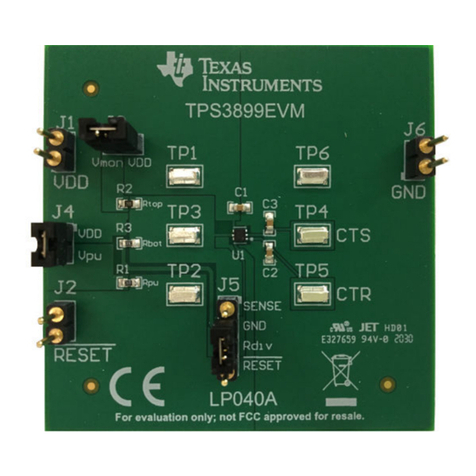 Texas Instruments TPS3899EVM user guide