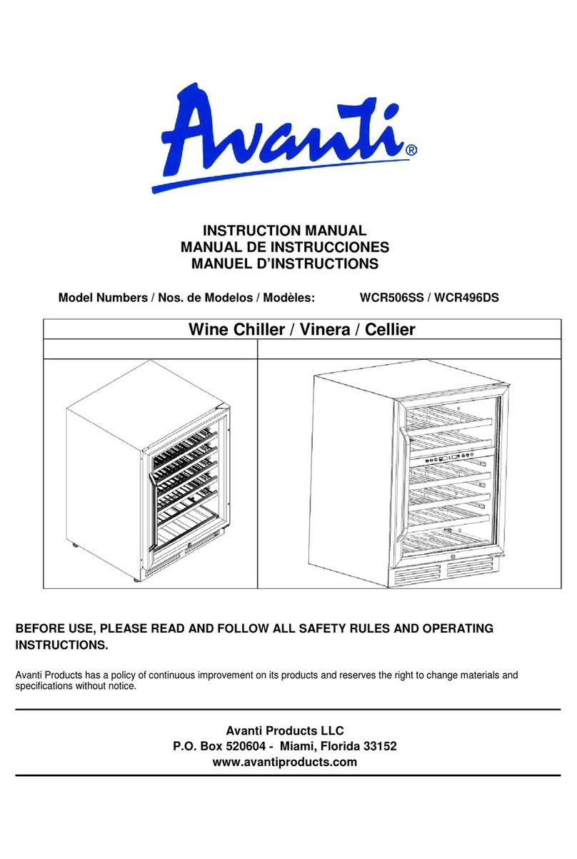 Avanti WCR496DS User manual Avanti WCR496DS User manual