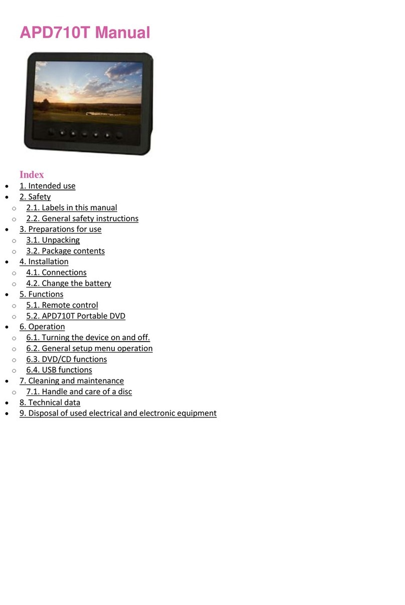 Akai APD710T User manual