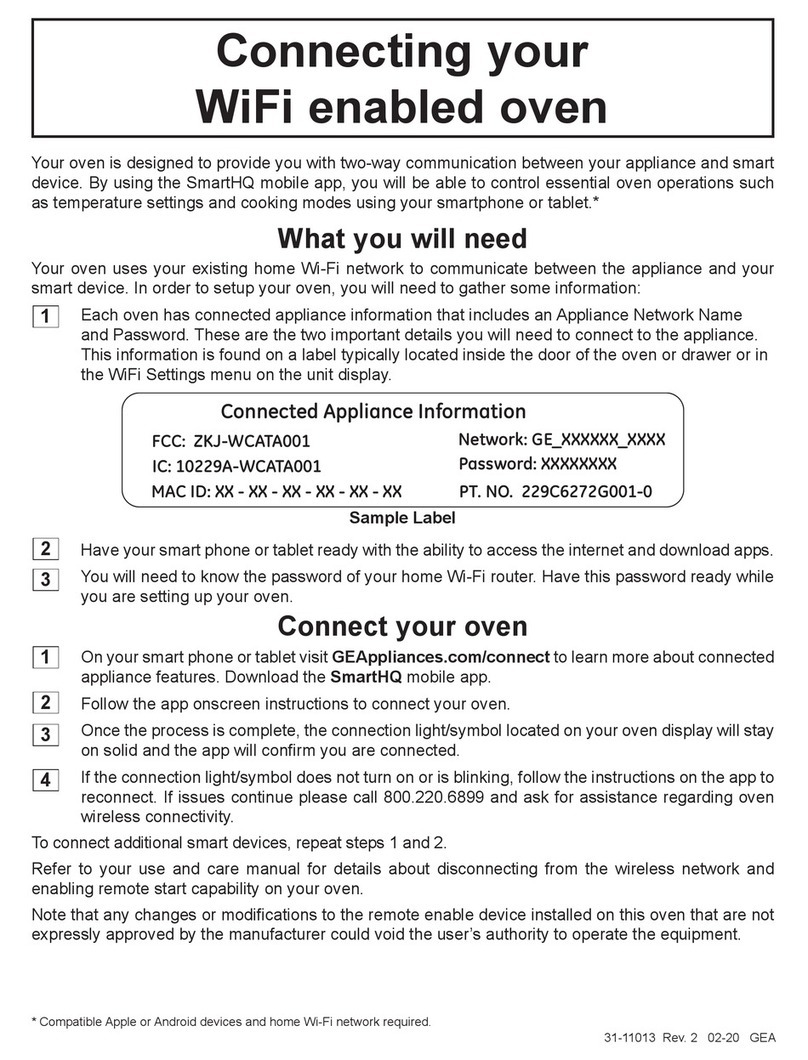 Cafe CGS750P4MW2 Quick start guide