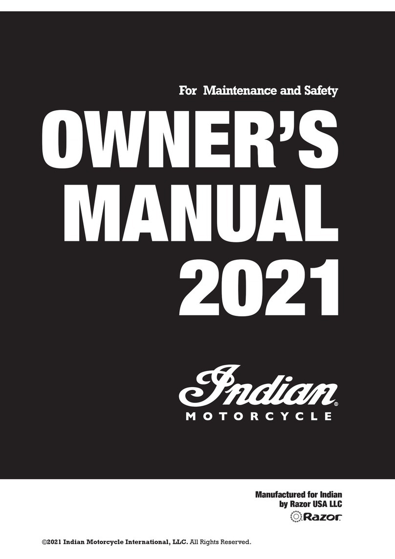 Razor Indian eFTR Mini 2021 owner's manual
