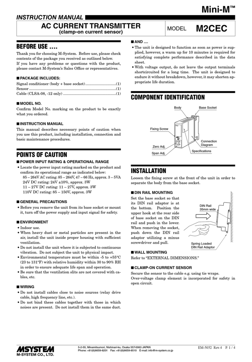 M-system Mini-M M2CEC User manual