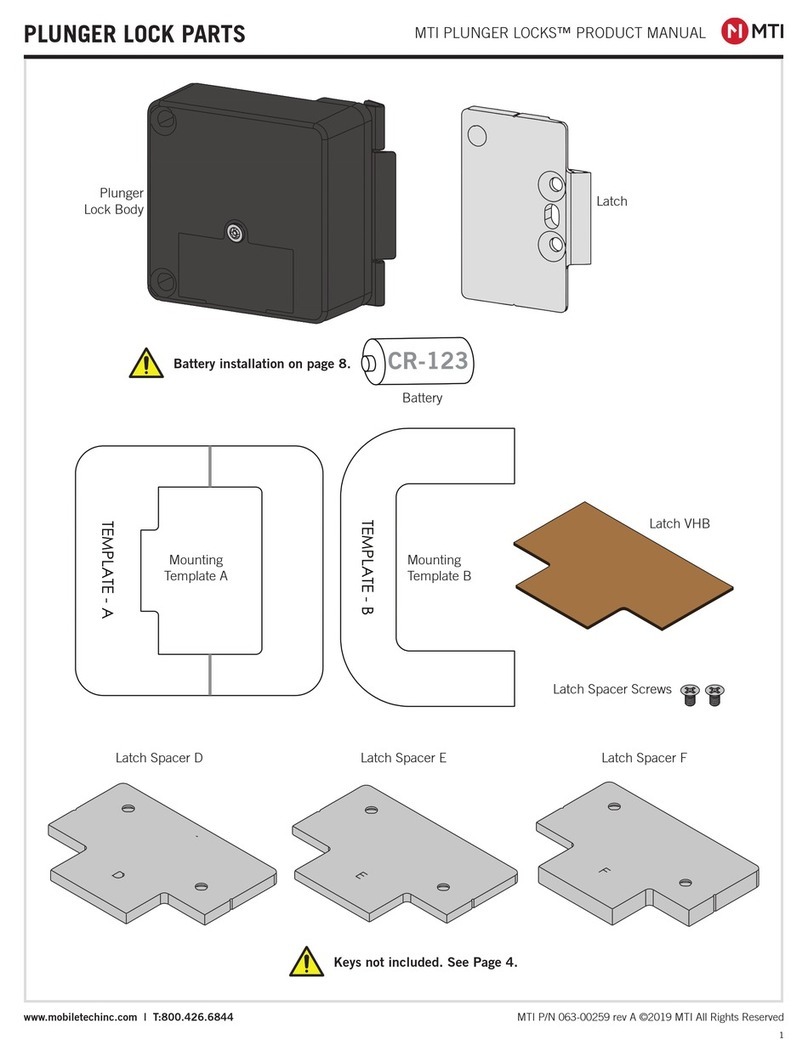 M-TI Plunger Lock quick start guide