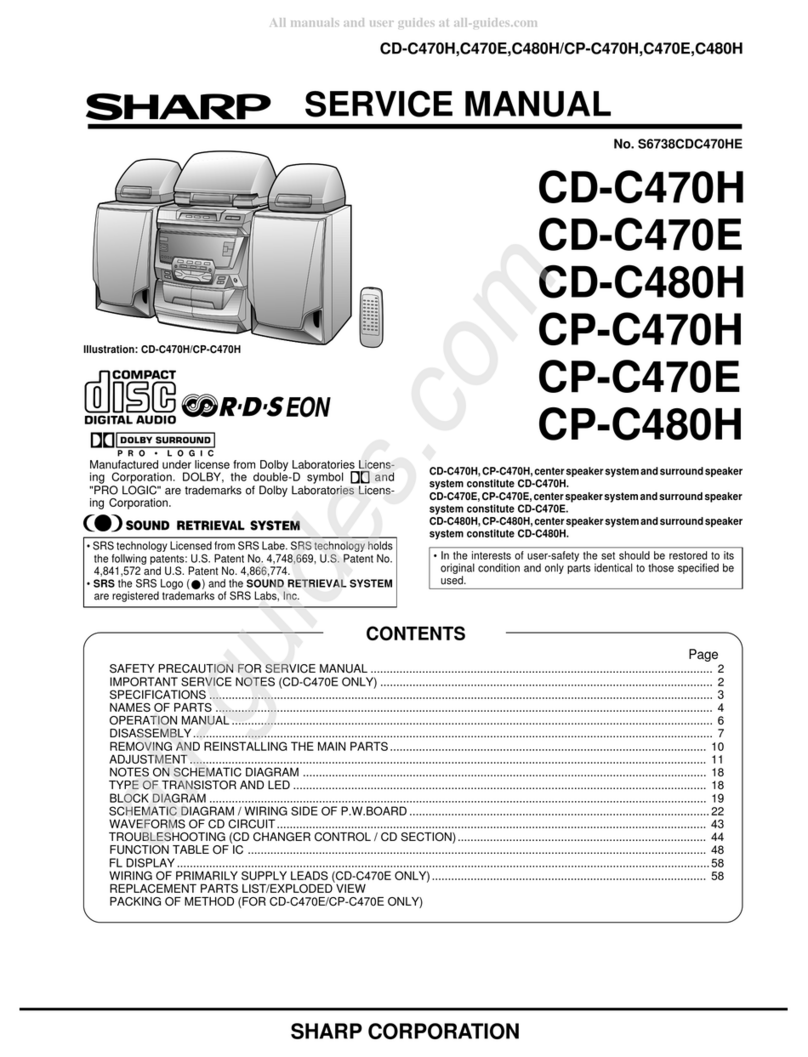 Sharp CD-C470H Service manual Sharp CD-C470H Service manual