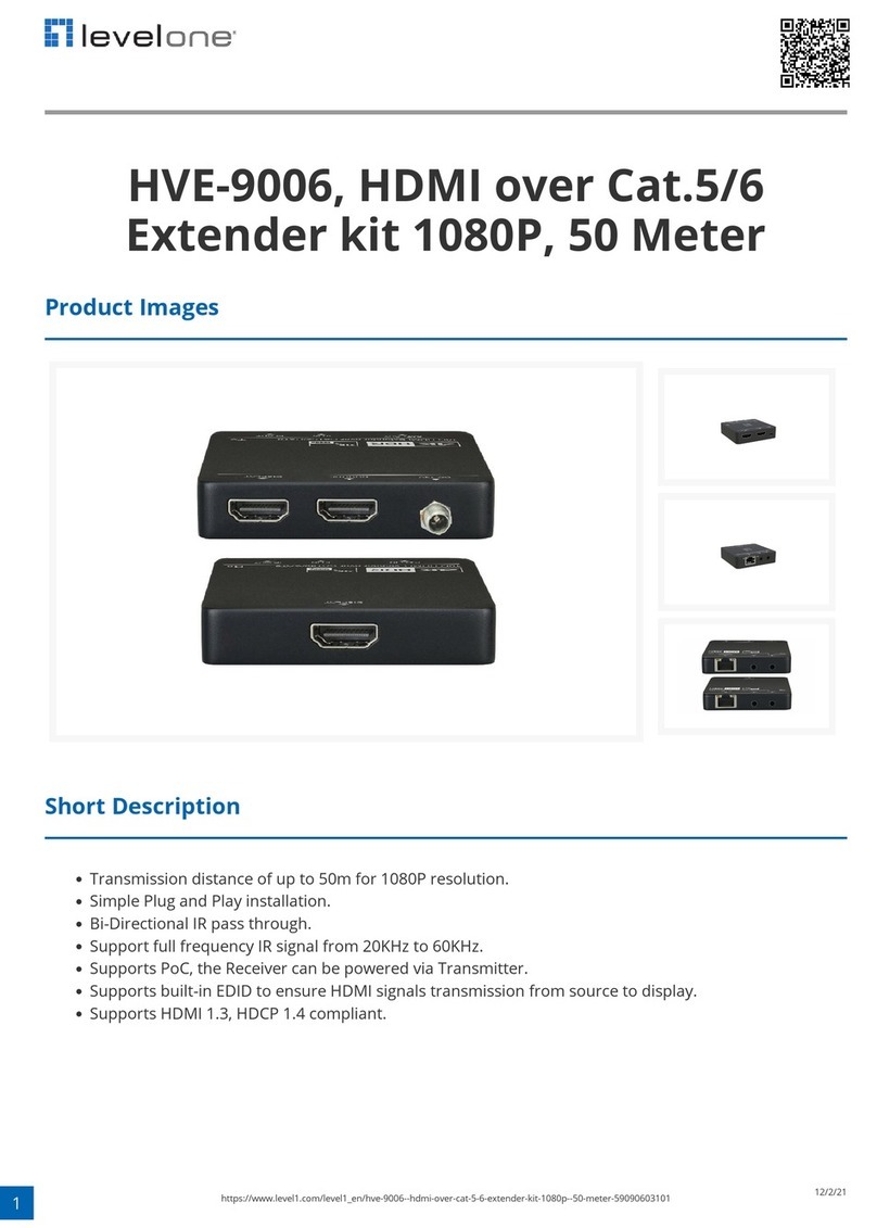 LevelOne HVE-9006 User manual
