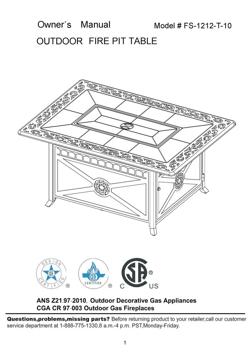 AZ Patio Heaters FS-1212-T-10 owner's manual