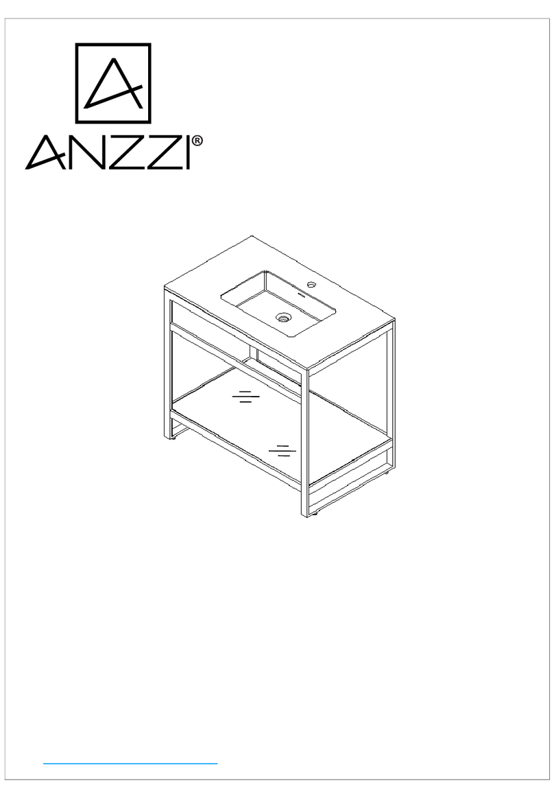 Anzzi CS-FRKDGL00 Series Install & Operation Manual