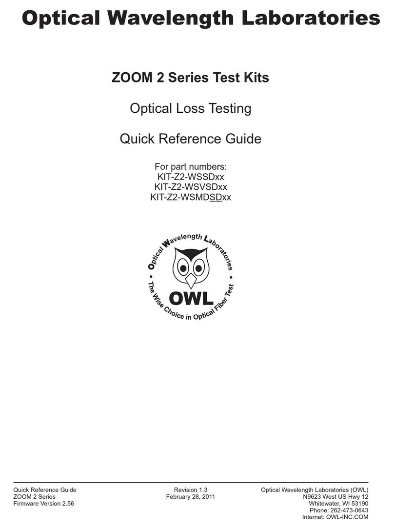 OWL ZOOM 2 Series Quick reference guide