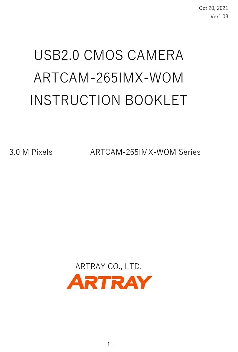 ARTRAY ARTCAM-265IMX-WOM Series User manual