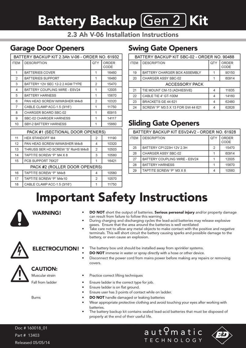 B&D V-06 User manual