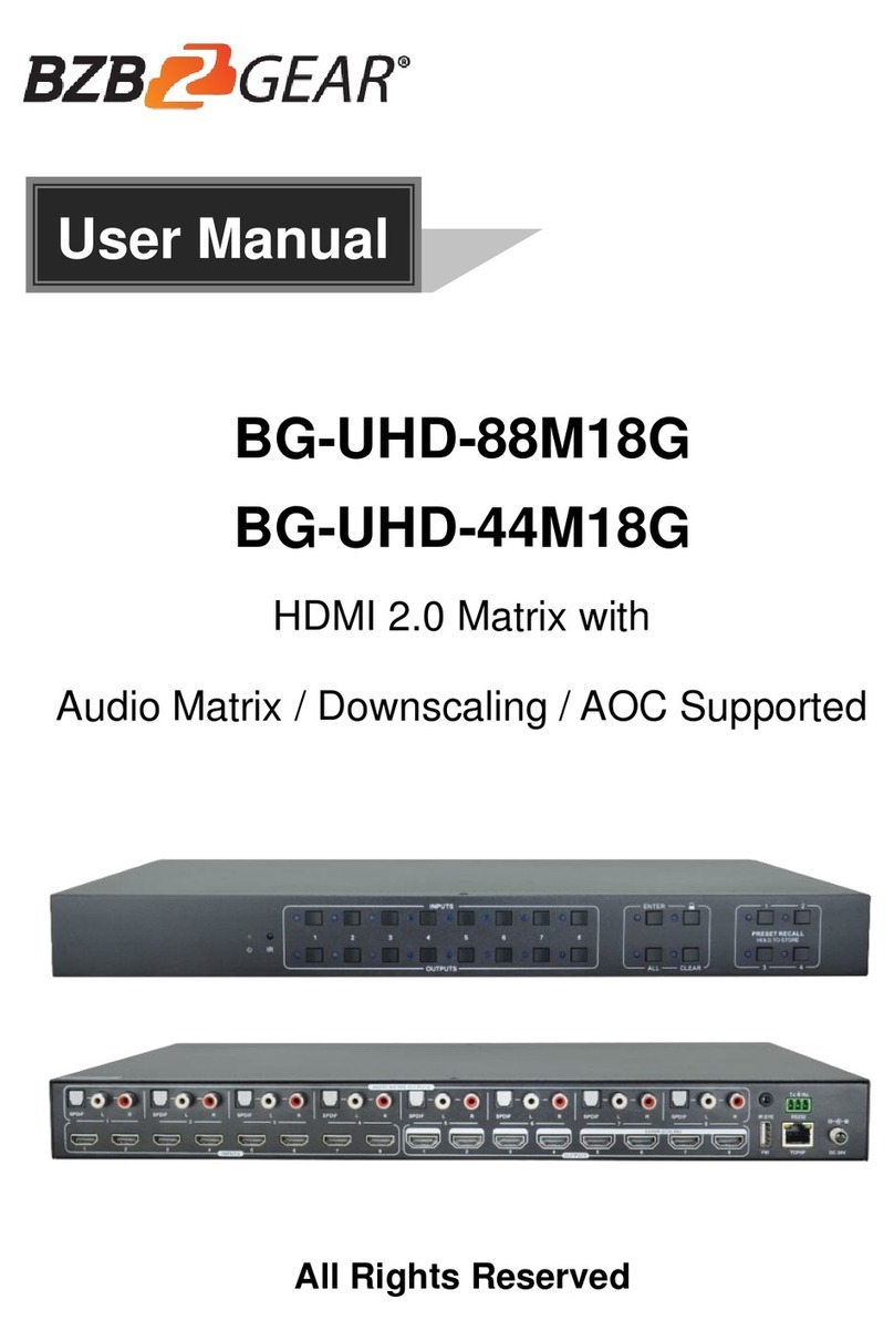 BZB Gear BG-UHD-88M18G User manual BZB Gear BG-UHD-88M18G User manual