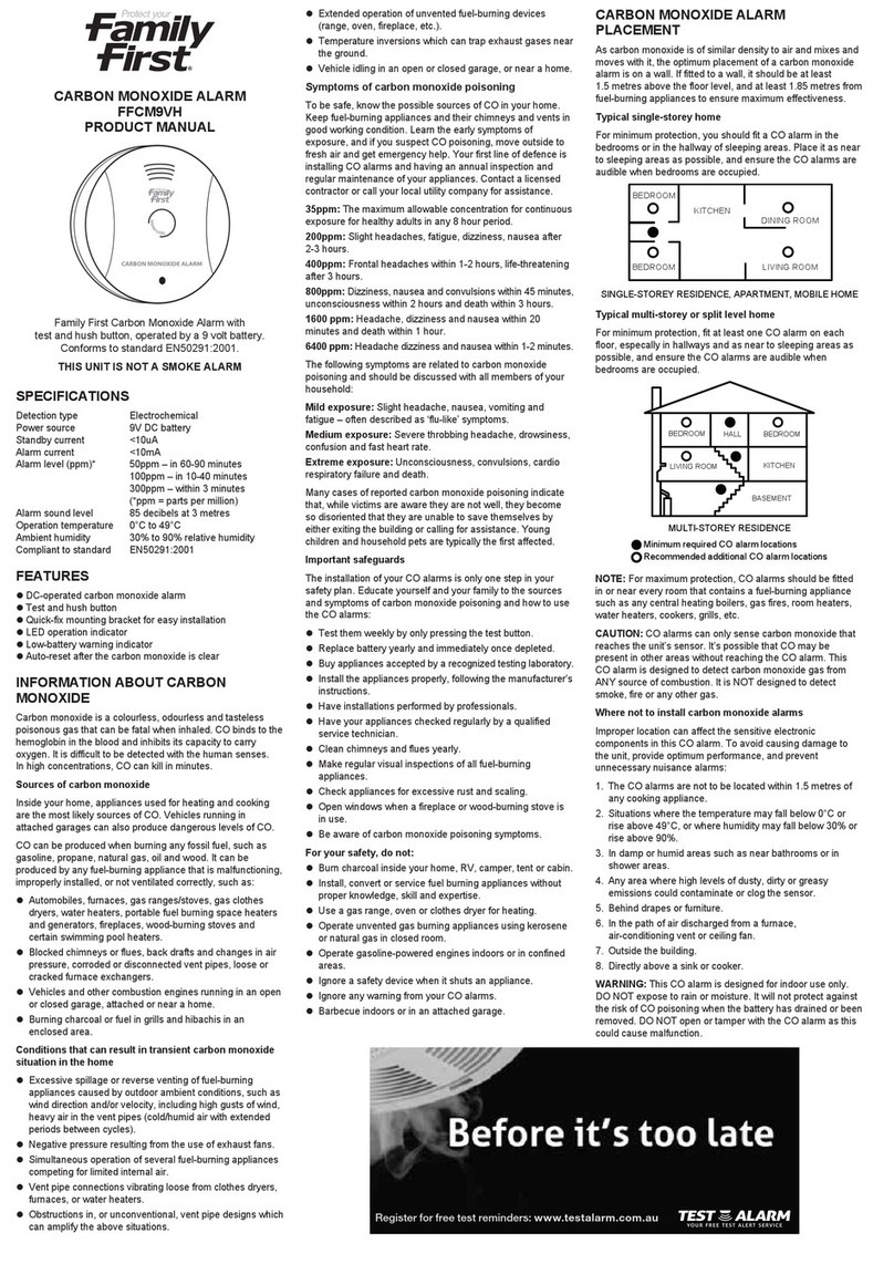 family first FFCM9VH product manual