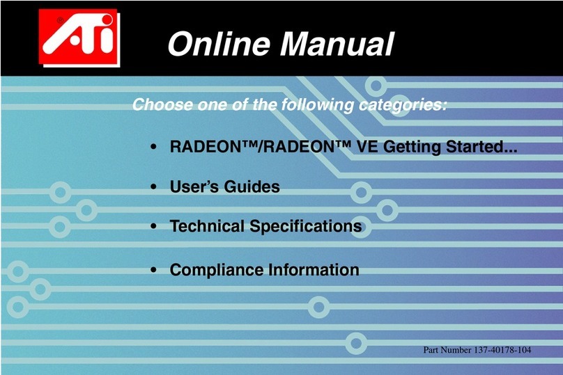ATI Technologies Radeon Online manual