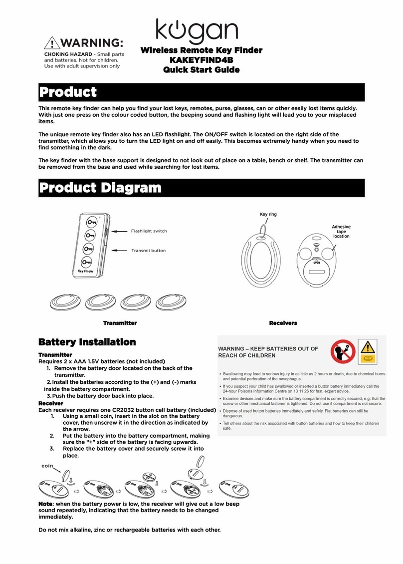 Kogan KAKEYFIND4B quick start guide